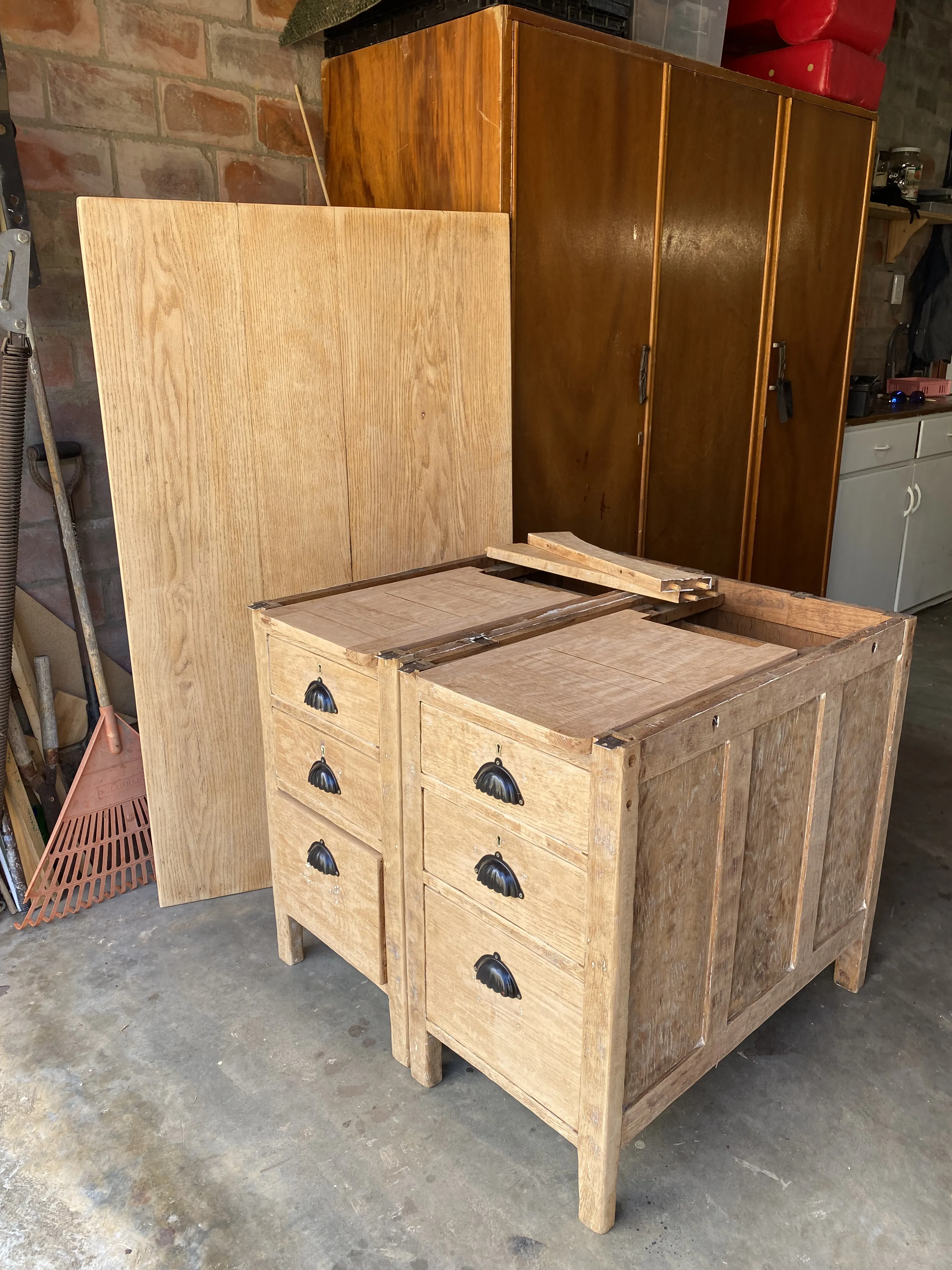 Wood furniture restoration project